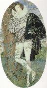 Nicholas Hilliard A Youth Leaning Against a Tree Among Roses oil on canvas